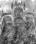 Vybombardovaná katedrála v Coventry