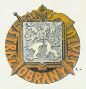  Návrh odznaku z května 1937, který byl nakonec realizován 