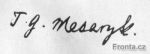 Podpis T. G. Masaryka