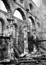 Zničený kostel St. Brides's